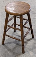 Wood stool measuring 24"