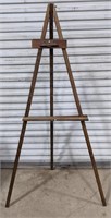 Wooden Easel measuring 70" tall