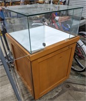 24 x 44" wood and glass display case