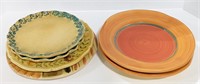 Various Italian Ceramic Plates, 9½" Dia Max