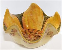 Italian Ceramic Serving Bowl, 5½" H