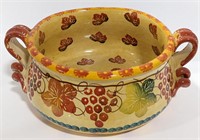 Italian Ceramic Serving Bowl, 4½" H