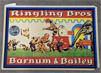 Vintage Ringling Bros Barnum & Bailey Plastic Sign
