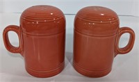 Vintage Coral Fiestaware Salt & Pepper Shakers