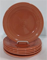 Vintage Coral Fiestaware Dinner plates *Bidding