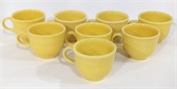 Fiestaware Yellow Teacup Set, 2¾" H. Bidding