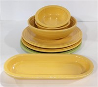 Mix Fiestaware Plates, Bowls & Butter Dish