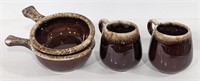 McCoy 7025 Coffee Mugs and Hall Bowls. Made in USA