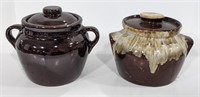 Ceramic Bean Pots, 6" H Max