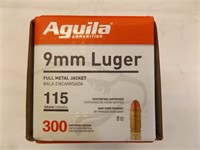 300 Rounds Aguila 9mm Ammo