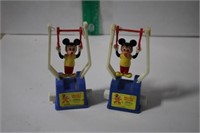 PAIR OF MICKEY MOUSE TRAPEZE