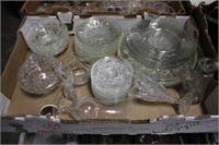 BOX OF MISC CLEAR GLASS