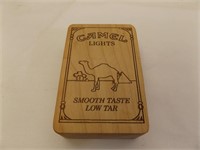 Wood Camel Lights Cigarette Pack Holder