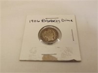 1906 United States Silver Barber Dime