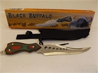 Black Buffalo Bowie Knife
