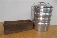 Aluminum Lunch Carrier & Primitive Kraft Box