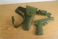 Vintage Toy Military Gun & Hoster Kusar Inc