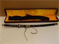 Samurai Sword W/ Box and Cloth Cover
