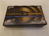 5 rounds Federal Premium Tactical 12 Gauge Slugs