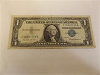 1957 US One Dollar Silver Certificate