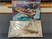 2 NIB Vintage model kits, Space Shuttle + Spitfire