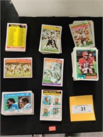 1980 + 1981 Topps football cards