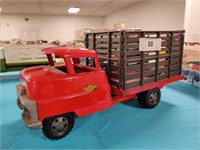 Vintage pressed steel Structo livestock truck