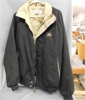 Pioneer Seed Corn black farm jacket, size Large