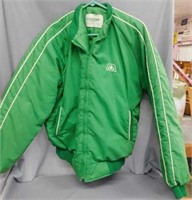 Green Pioneer Hollowell winter farm coat, size L