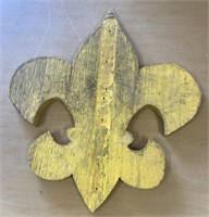 13"x13”. Handmade Wooden Boy Scout Emblem
