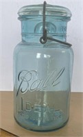 Ball Blue Jar July 14 1908 with Wire Bail Lid.