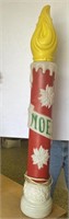 38" Vintage Noel Candle BlowMold.  No Shipping