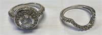 Sterling silver wedding rings. Ships