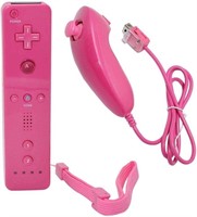 2 Pack Wii U Remote Controllers Pink