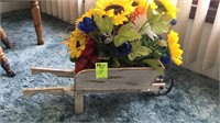 Wheelbarrow with Flowers
