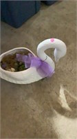 Swan flower pot