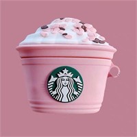 Pink Starbucks Coffee Airpod Case