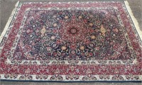 EXCEPTIONAL SEMI ANTIQUE HAND KNOTTED WOOL RUG