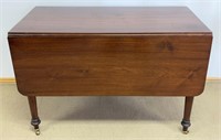 FABULOUS 1800’S SOLID MAHOGANY DROP SIDE TABLE
