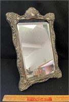 BEAUTIFUL STERLING SILVER BEVELLED ACCENT MIRROR