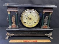ORNATE 1800’S SESSIONS MANTLE CLOCK
