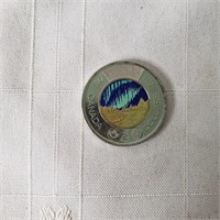 NORTHERN LIGHTS CANADA QUARTER 25c COIN