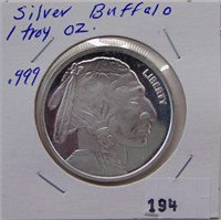 Silver Buffalo, 1 Troy Ounce .999