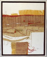 Truman Teed Fabric Art 'The Marsh' 1964