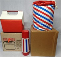 Vintage Thermos Patriot Cooler Set & Cool Date