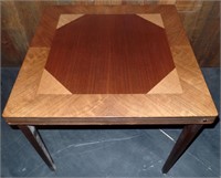 Castlewood Wood Folding Mahogany Inlay Card Table