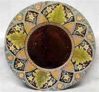 Large Antique Swiss Majolica Thoune Plate