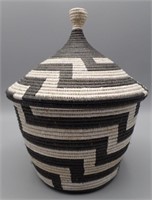 Native American Woven Lidded Basket