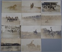 10 RPPC Rodeo Photo Postcards 1913-28
