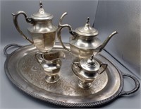 Fisher Colonial Pattern Sterling Silver Tea Set
